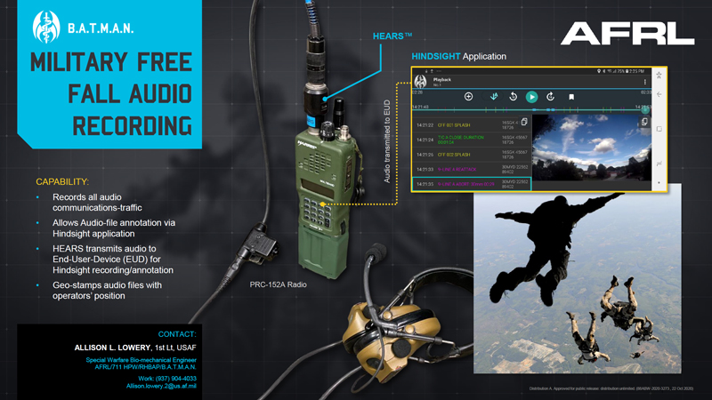 Military Freefall Audio Recording