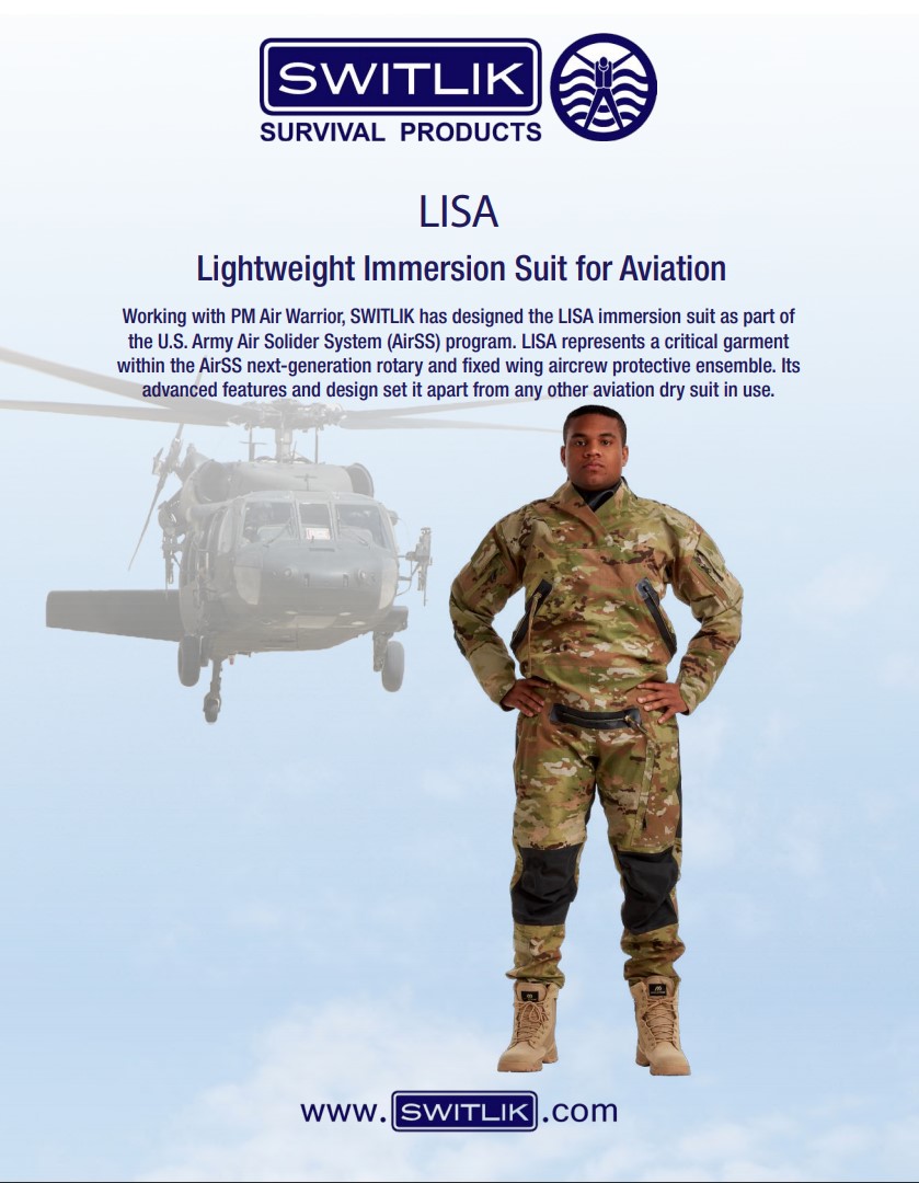 LISA - Lightweight Immersion Suit for Aviation