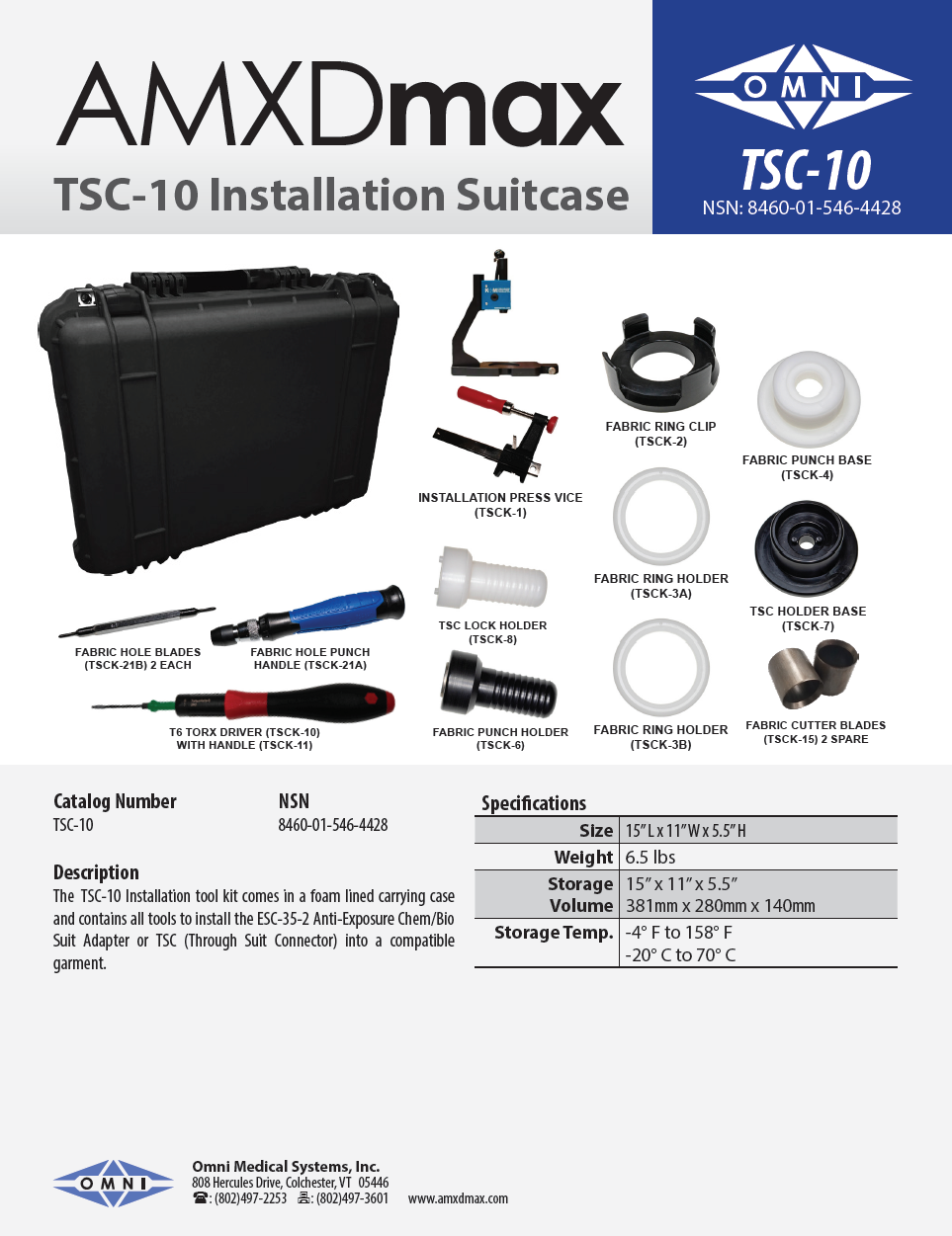 AMXDmax TSC-10 Installation Suitcase